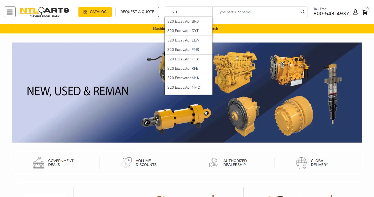 Вибір техніки в шапці NTL Parts