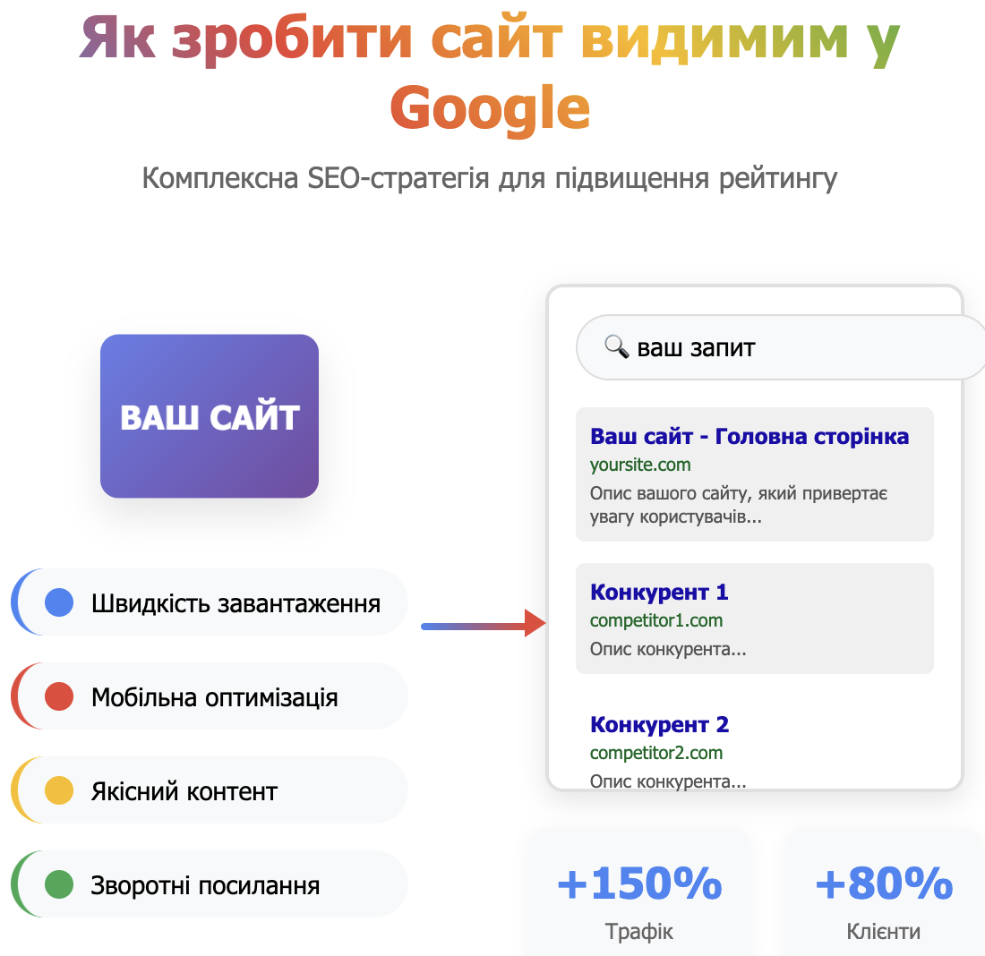 Как сделать сайт видимым в Google?